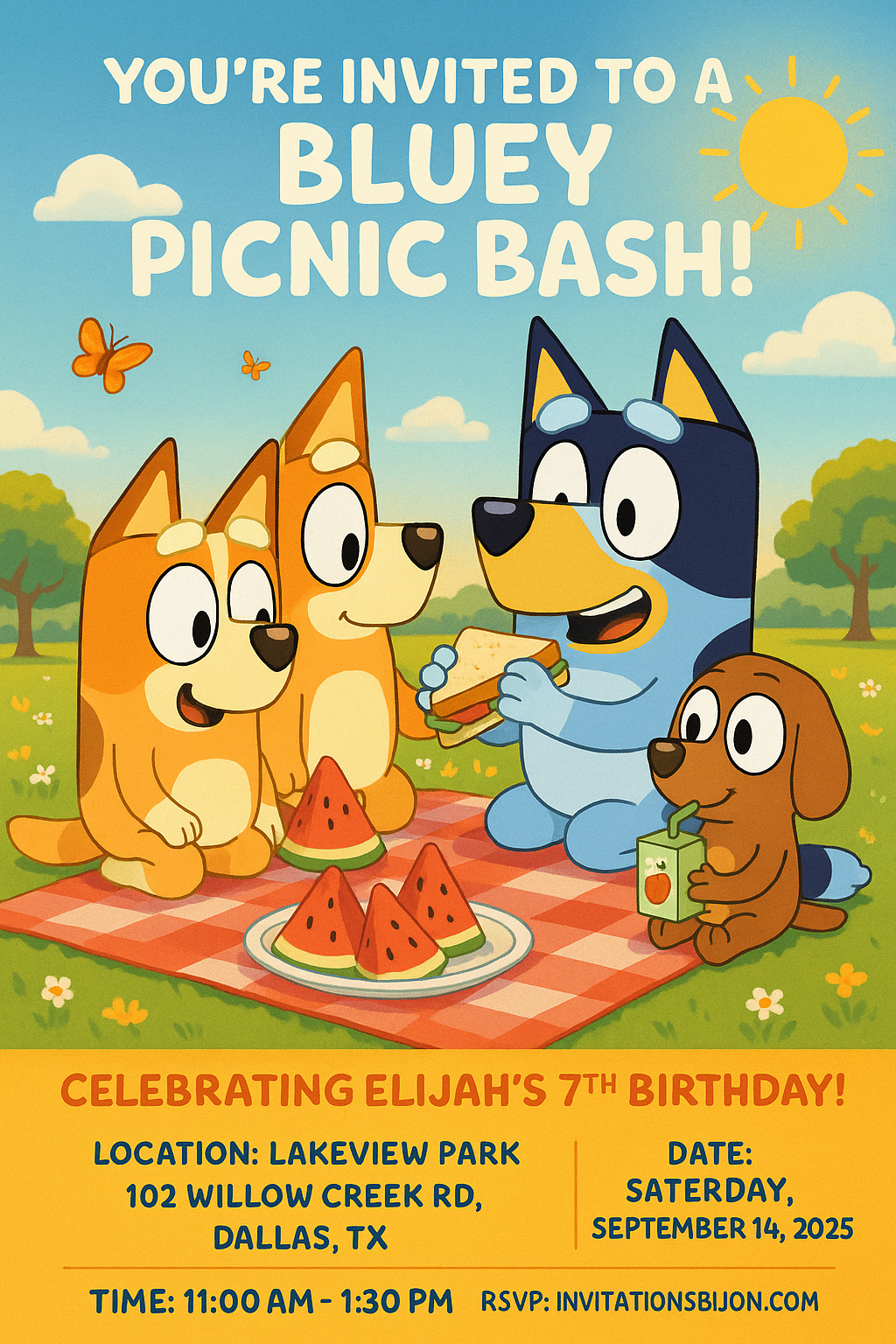 Bluey Family Picnic